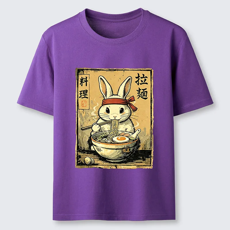 Tokyo-Tiger Cute Rabbit Eating Ramen Classic T-Shirt