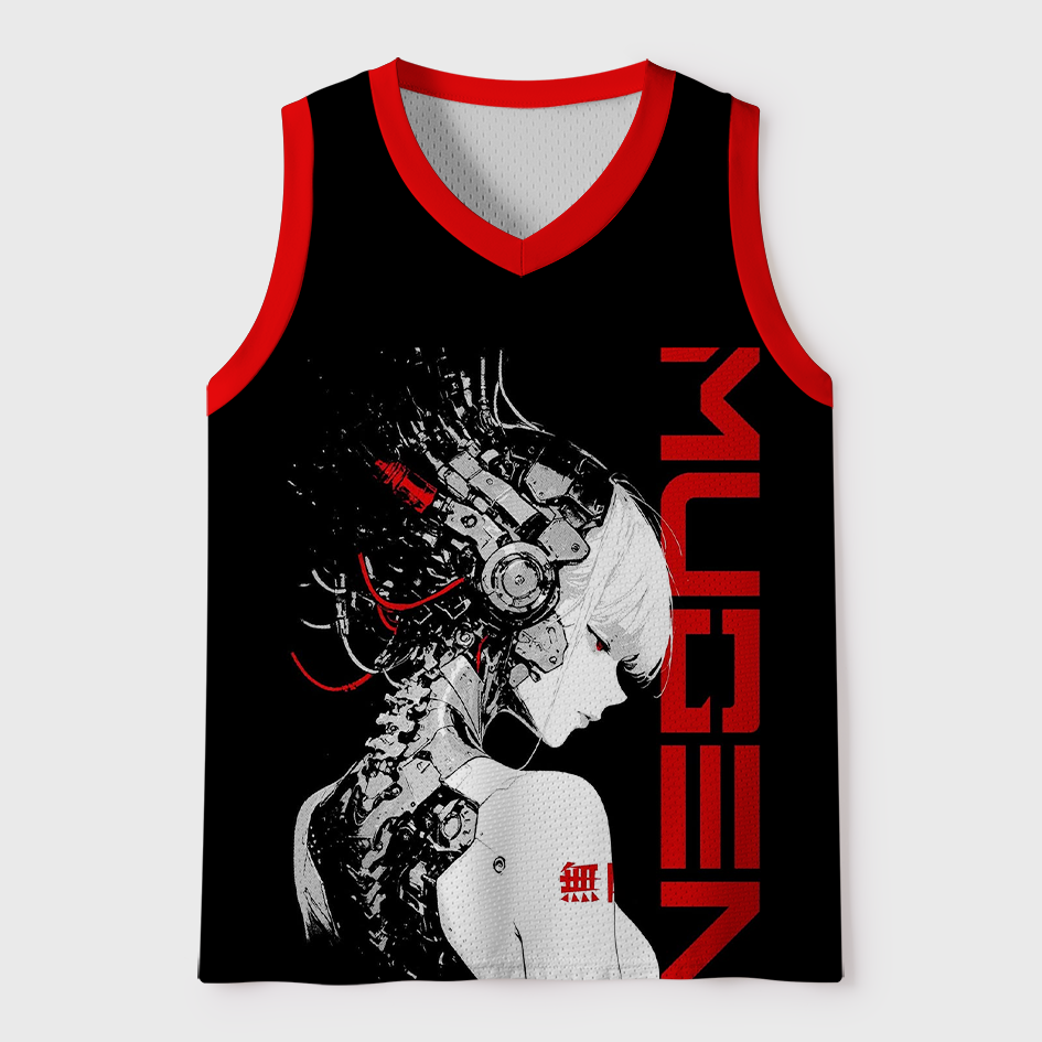 Tokyo-Tiger Self Aware Cyber Girl Mesh Tank Top