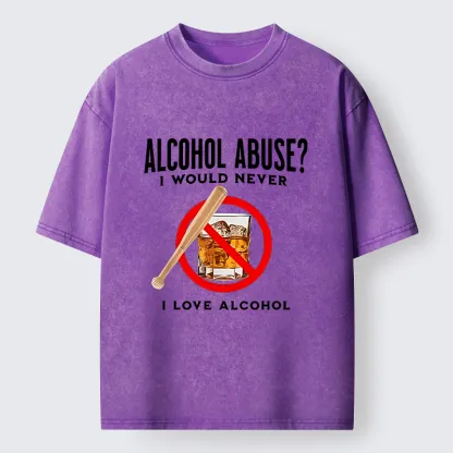 Tokyo-Tiger Funny Alcohol Joke Washed T-Shirt