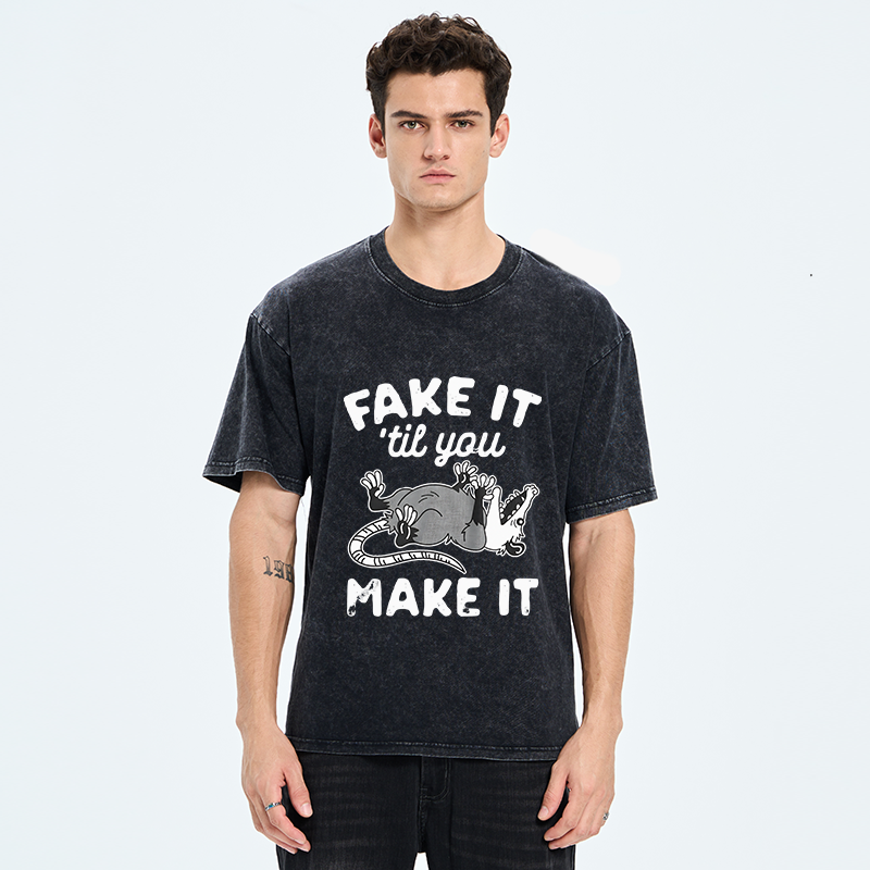 Tokyo-Tiger Pretending To Die Washed T-Shirt