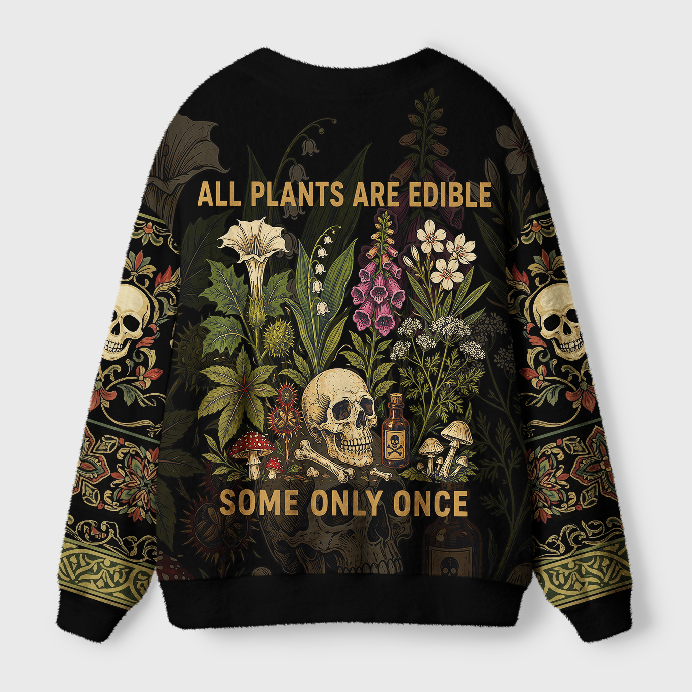 Tokyo-Tiger Beautiful Poison Floral Ugly Cardigan Sweater