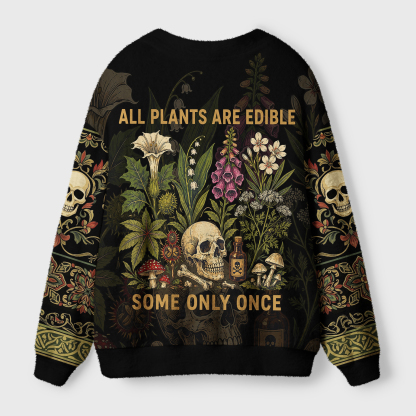 Tokyo-Tiger Beautiful Poison Floral Ugly Cardigan Sweater