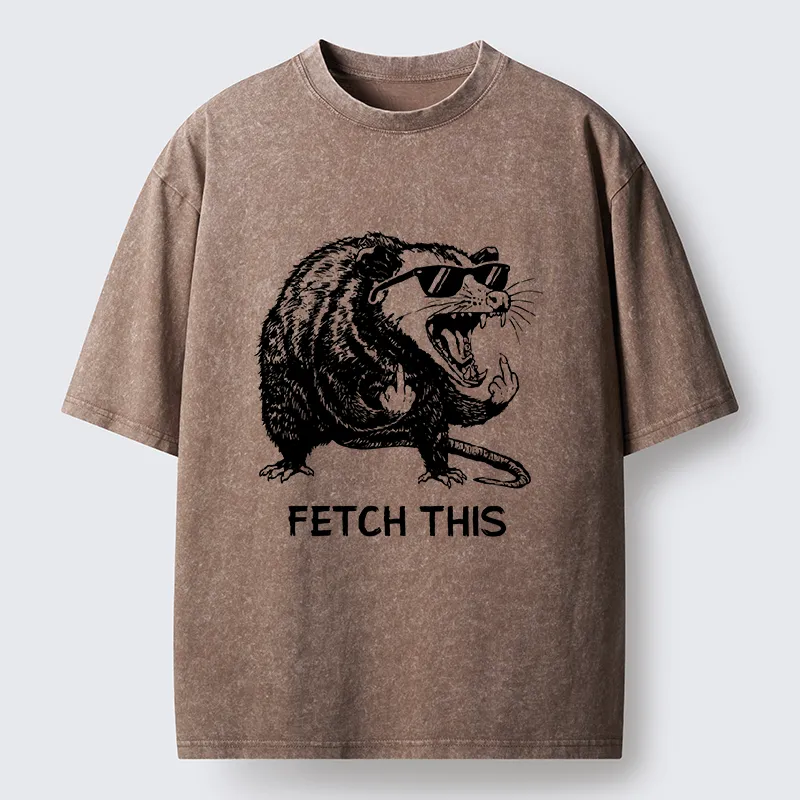 Tokyo-Tiger Cool Opossum Funny Meme Washed T-Shirt