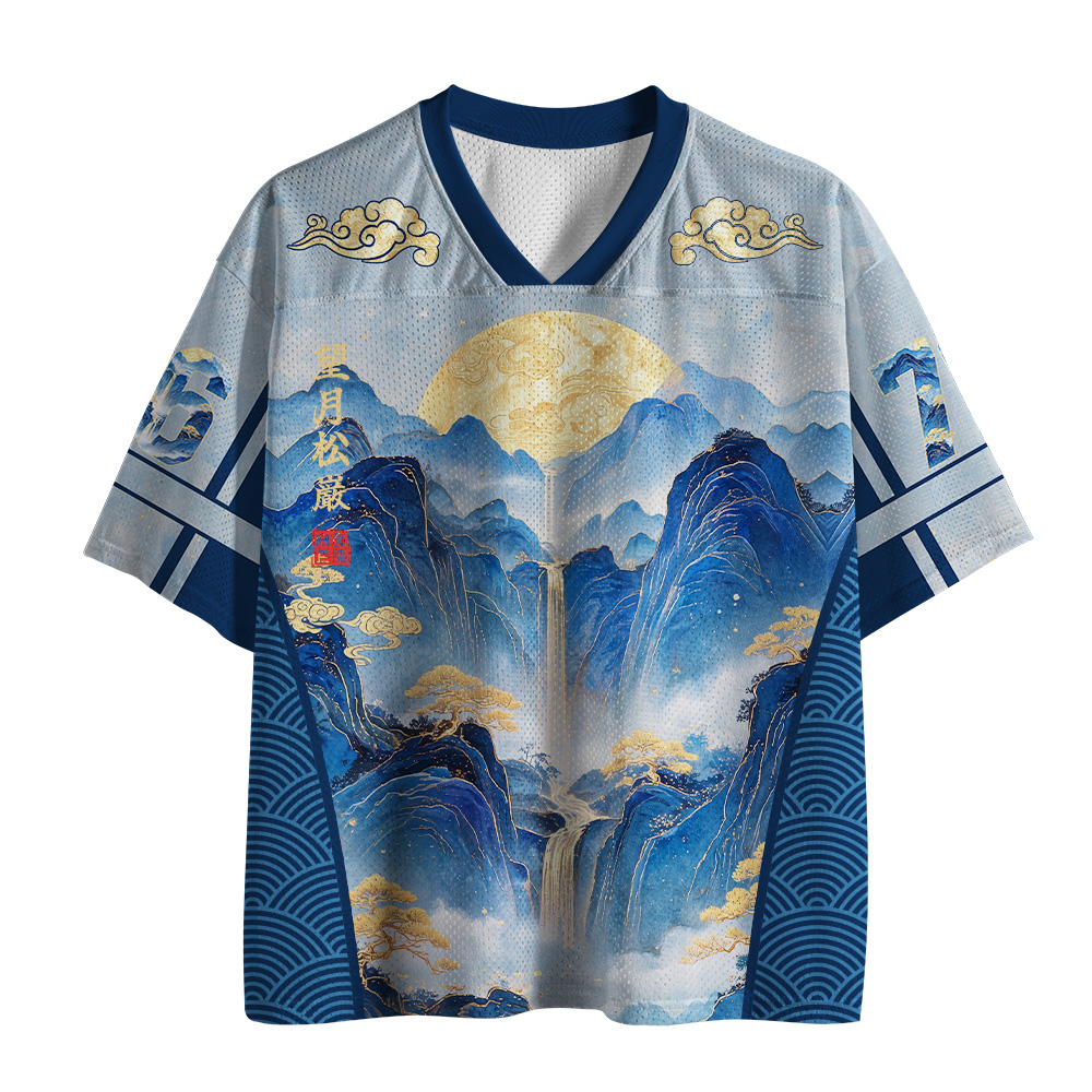 Tokyo-Tiger Moon Mountain Stream Mesh Jersey