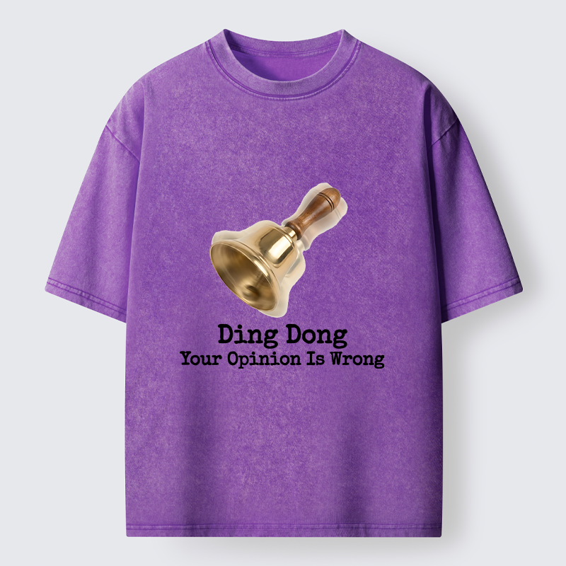 Tokyo-Tiger Funny Bell Quote Art Washed T-Shirt