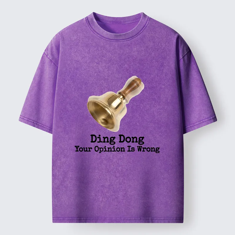 Tokyo-Tiger Funny Bell Quote Art Washed T-Shirt