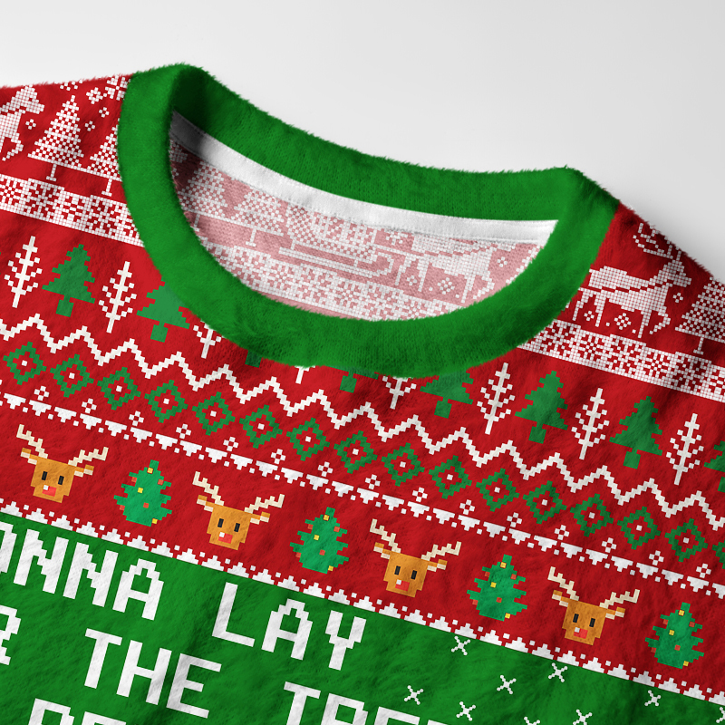 Tokyo-Tiger I Am The Gift Fuzzy Christmas Ugly Sweatshirt