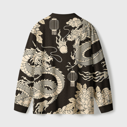 Tokyo-Tiger Two Dragons Playing With A Pearl Eco-Friendly Long Sleeve T-Shirt