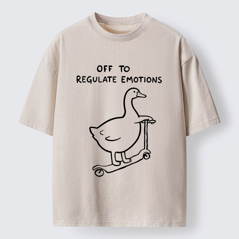 Tokyo‑Tiger Stupid Goose Meme Washed T‑Shirt