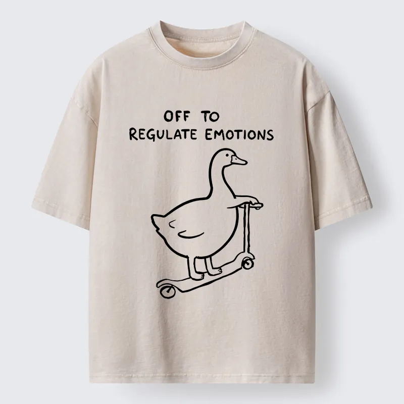 Tokyo‑Tiger Stupid Goose Meme Washed T‑Shirt
