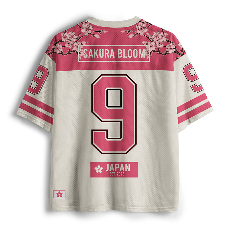 Tokyo-Tiger Blossoming Sakura Mesh Jersey