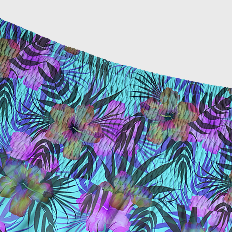 Tokyo-Tiger Hawaiian Floral Maxi Skirt