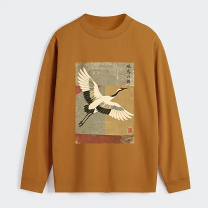 Tokyo‑Tiger Crane Spirit Classic Long Sleeve T-Shirt