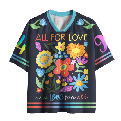 Tokyo-Tiger Bloom with Love Mesh Jersey