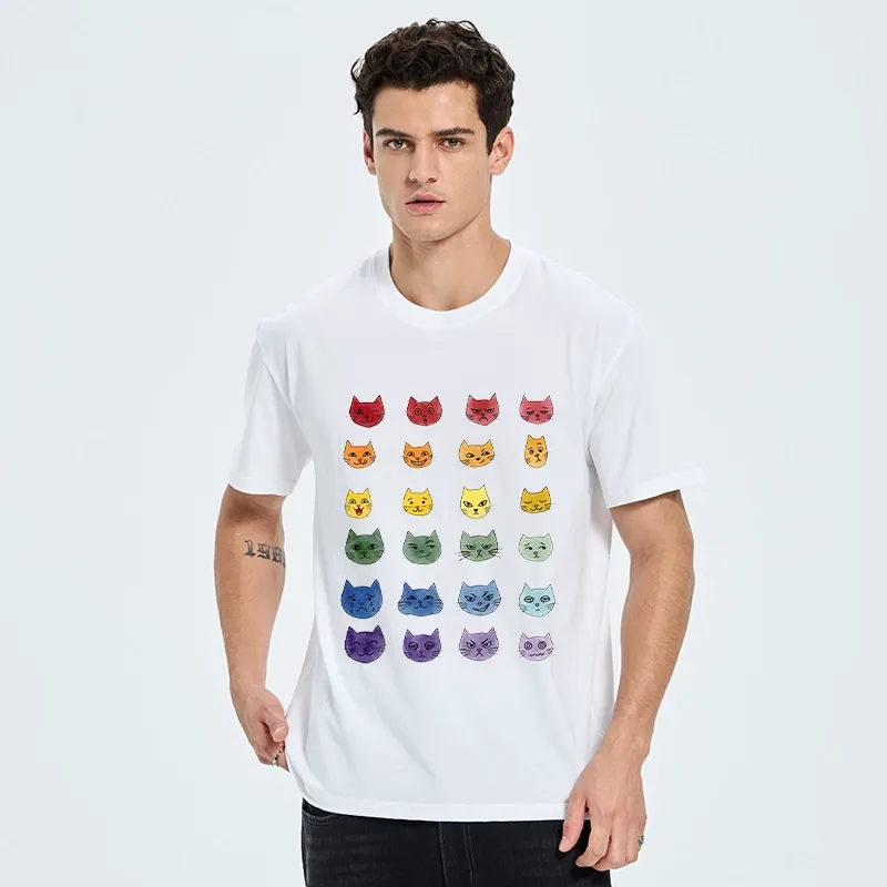 Tokyo-Tiger Watercolor Rainbow Cat Classic T-Shirt