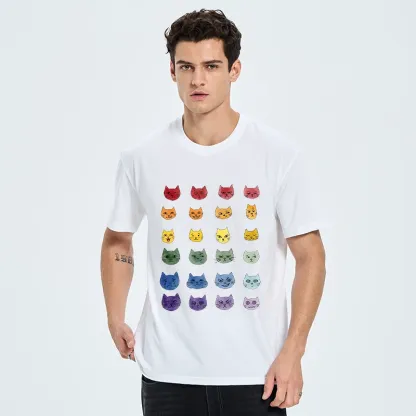 Tokyo-Tiger Watercolor Rainbow Cat Classic T-Shirt