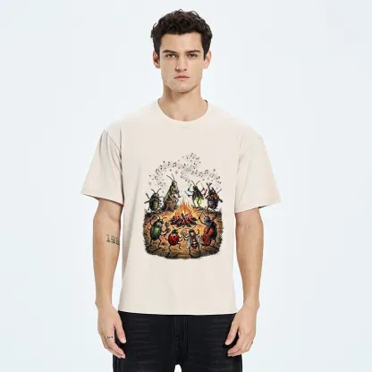 Tokyo-Tiger Bug Band Campfire Jam Washed T-Shirt