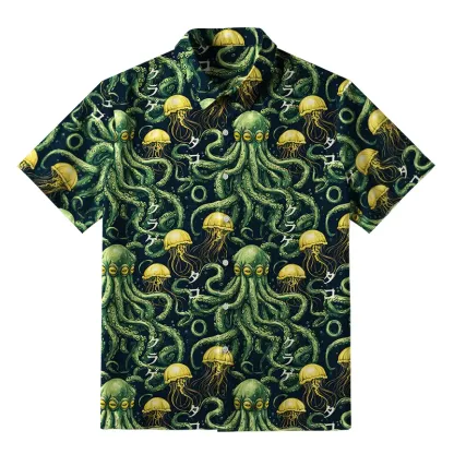 Tokyo-Tiger Mystical Octopus Button-up Shirt