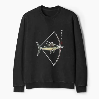 Tokyo-Tiger I Am Speed Washed Terry Sweatshirt