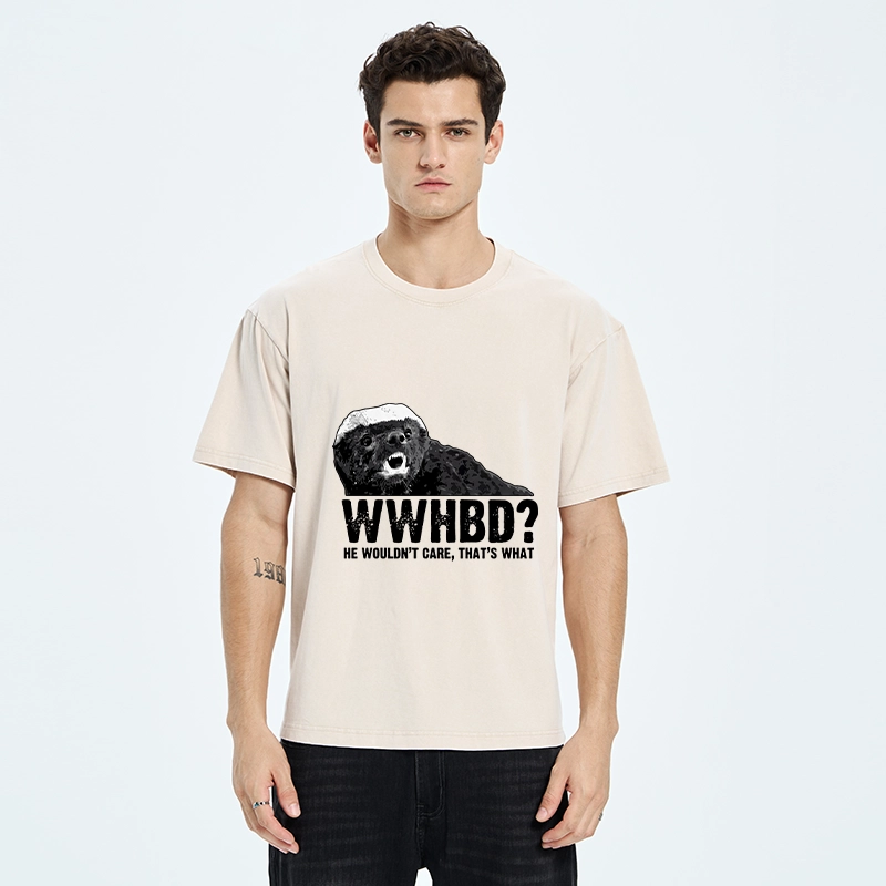 Tokyo-Tiger What Would Honey Badger Do Washed T-Shirt