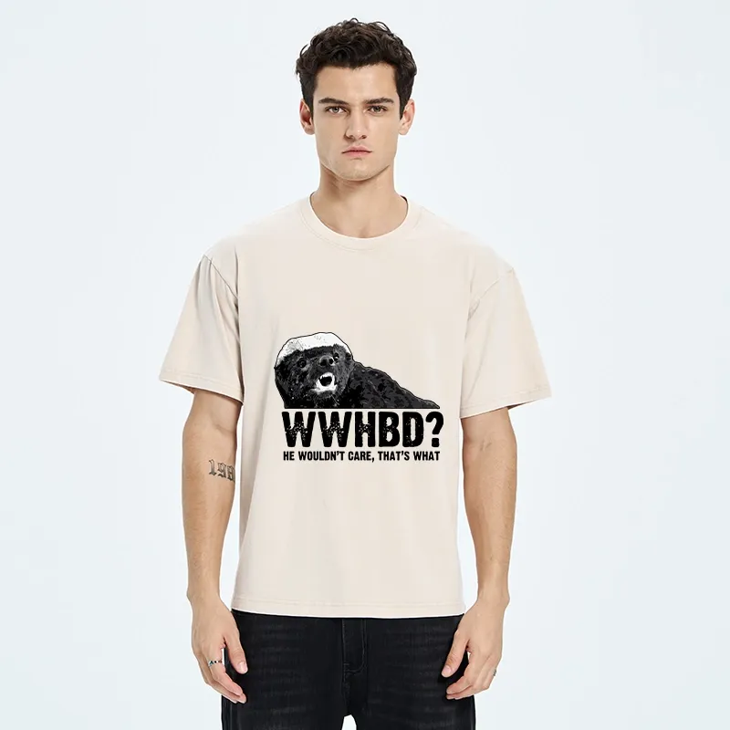Tokyo-Tiger What Would Honey Badger Do Washed T-Shirt