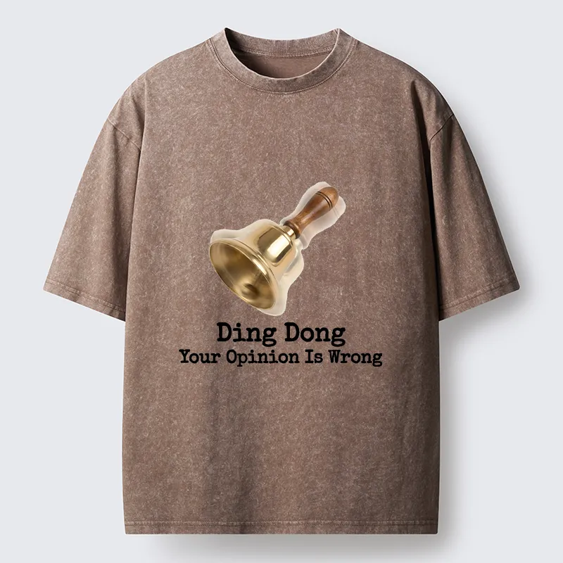 Tokyo-Tiger Funny Bell Quote Art Washed T-Shirt