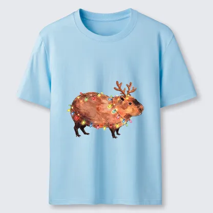 Tokyo-Tiger Christmas Capybara Glow Classic T-Shirt