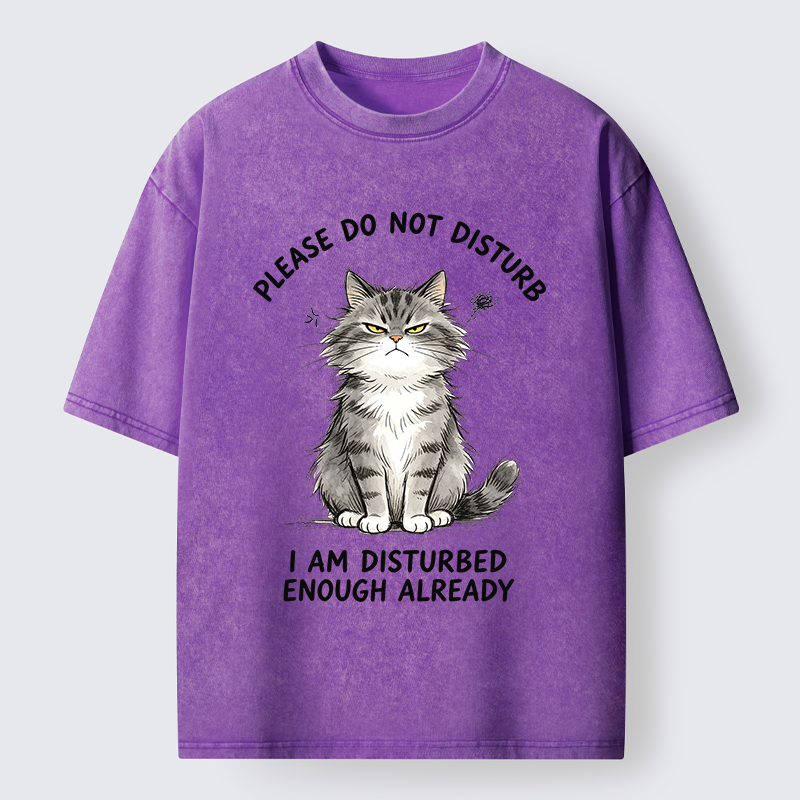 Tokyo-Tiger Funny Cute Little Cat Meme Washed T-Shirt