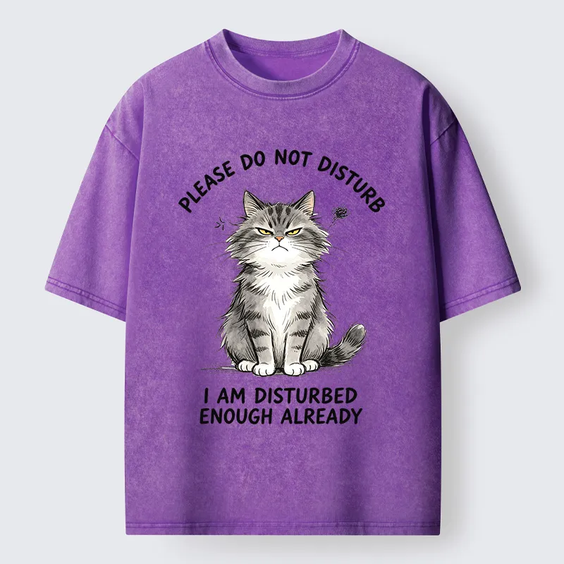 Tokyo-Tiger Funny Cute Little Cat Meme Washed T-Shirt