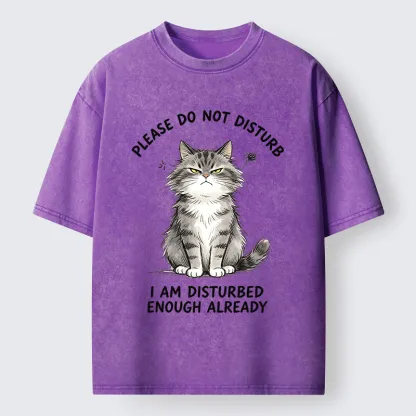Tokyo-Tiger Funny Cute Little Cat Meme Washed T-Shirt