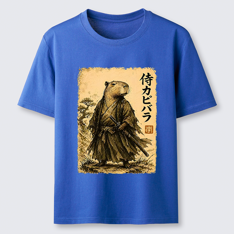Tokyo-Tiger Japanese Samurai Capybara Classic T-Shirt