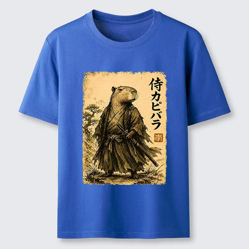 Tokyo-Tiger Japanese Samurai Capybara Classic T-Shirt