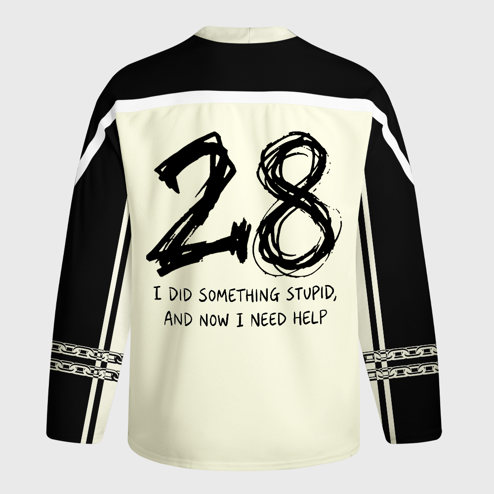 Tokyo-Tiger Funny Jail Duck Long-Sleeve Hockey Jersey