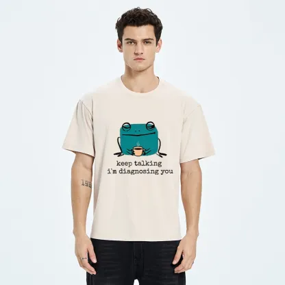 Tokyo‑Tiger Diagnosing Frog Meme Washed T‑Shirt