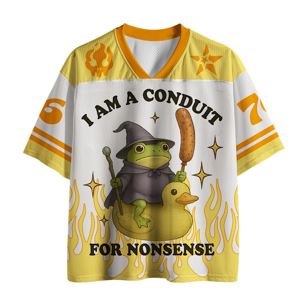 Tokyo-Tiger Frog Flame Duck Wizard Mesh Jersey