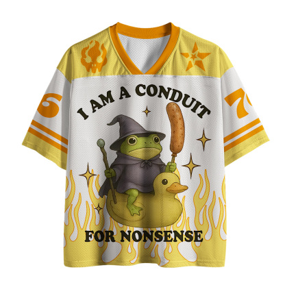 Tokyo-Tiger Frog Flame Duck Wizard Mesh Jersey