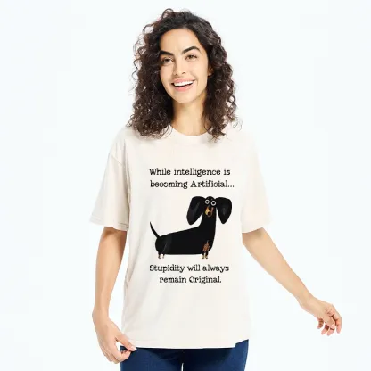 Tokyo-Tiger Dachshund Real Humor Funny Meme Washed T-Shirt