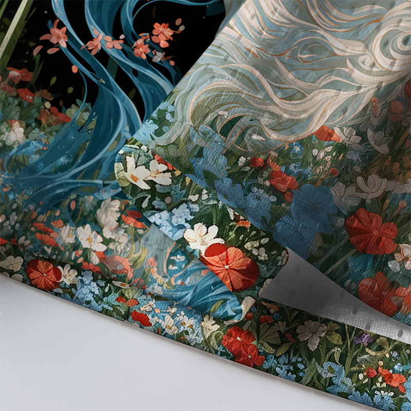 Tokyo-Tiger Wolf Of Midnight Bloom Mesh Jersey