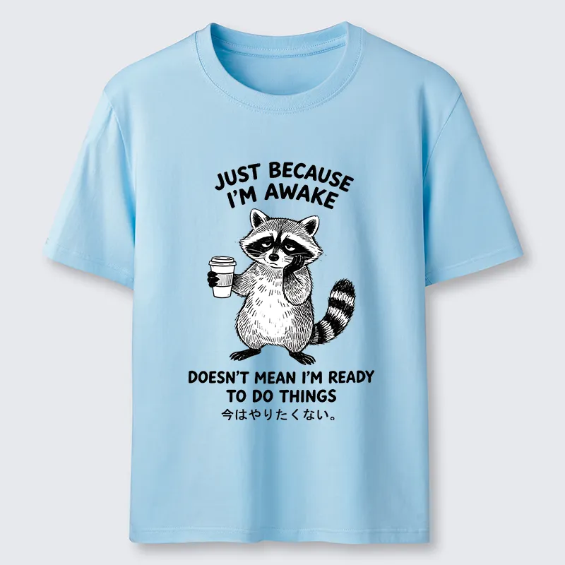 Tokyo-Tiger Tired Raccoon Coffee Classic T-Shirt