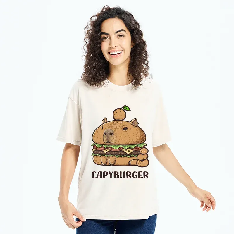 Tokyo-Tiger Capyburger Washed T-Shirt