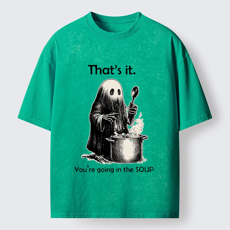 Tokyo‑Tiger Spooky Ghost Chef Washed T‑Shirt