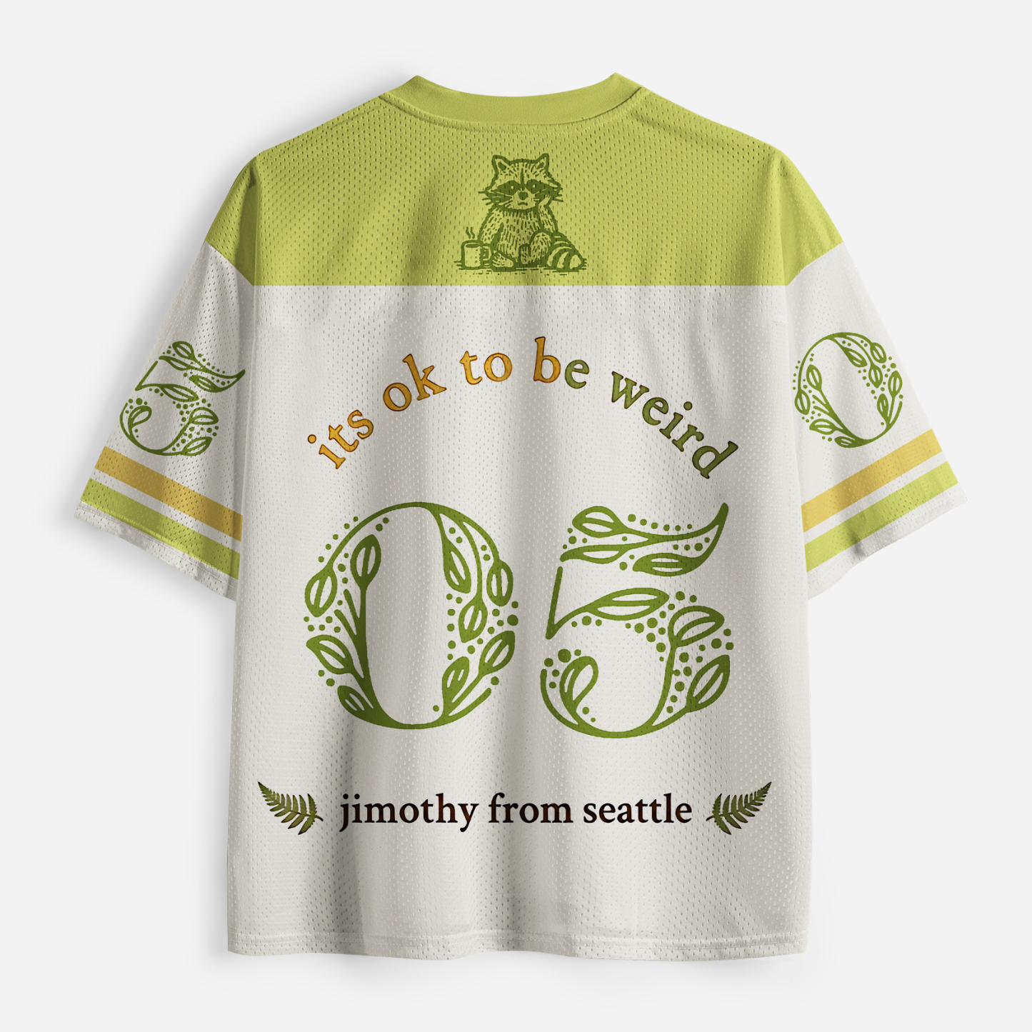 Tokyo-Tiger Stay Strange Little Raccoon Mesh Jersey