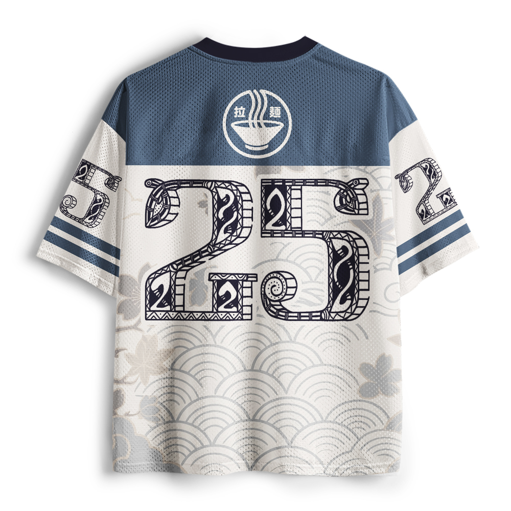 Tokyo-Tiger Japanese Bat Eating Ramen Mesh Jersey