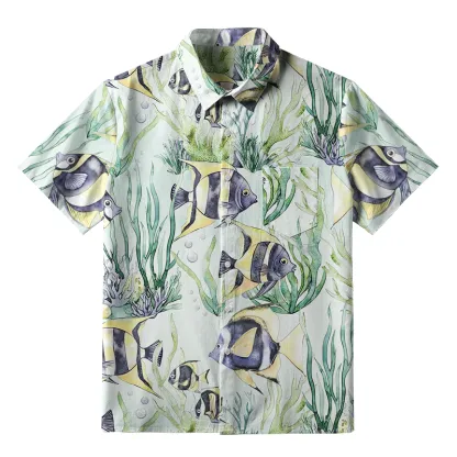 Tokyo-Tiger Tropical Fish Button-up Shirt