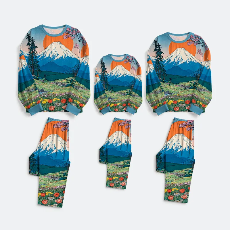 Tokyo-Tiger Poetry in the Wild Family Pajama Sets