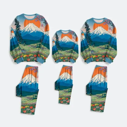 Tokyo-Tiger Poetry in the Wild Family Pajama Sets