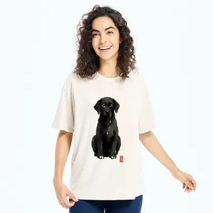Tokyo‑Tiger Quirky Ink Dog Washed T‑Shirt