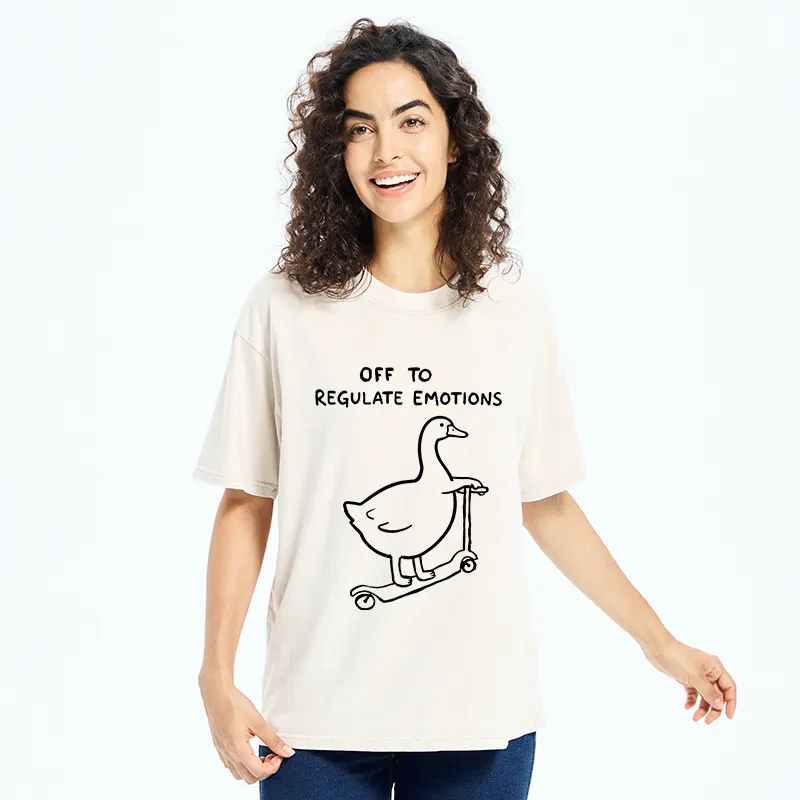 Tokyo‑Tiger Stupid Goose Meme Washed T‑Shirt