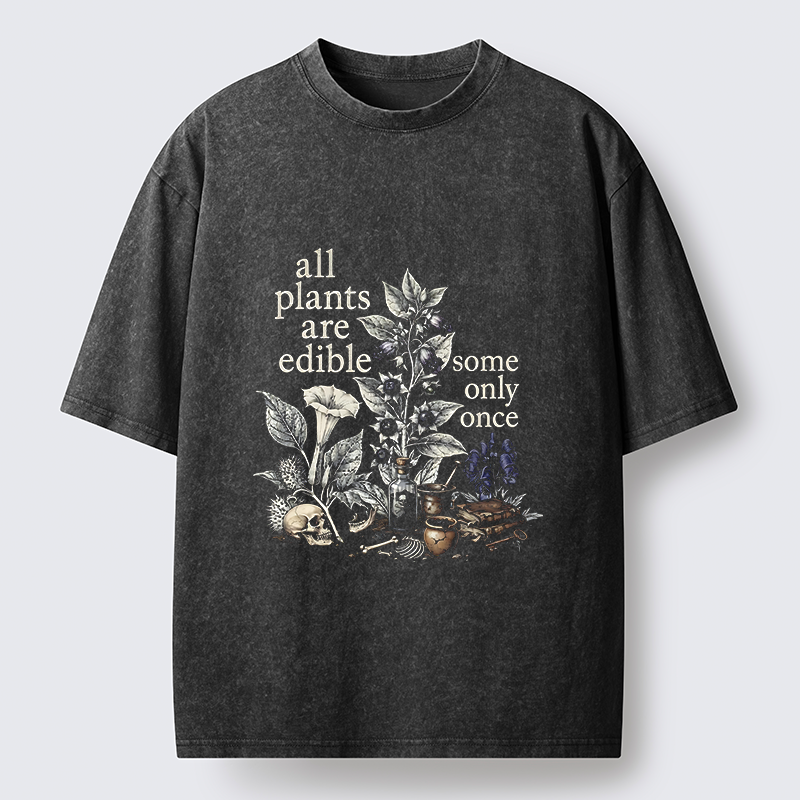 Tokyo‑Tiger Funny Toxic Flora Washed T‑Shirt