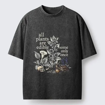 Tokyo‑Tiger Funny Toxic Flora Washed T‑Shirt